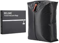 Vacuum Bags for Travel, Revolutionary Reusable Compression Bags for Travel Suitcases and Backpack, Space Saver Bags for Travel (1 PC No Pump)