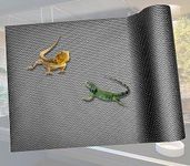 Ostlttyn Bearded Dragon Tank Accessories Large 45x100cm Reptile Carpet Terrarium Liner Non-Adhesive Reptile Substrate Mats for Leopard Gecko, Snake, Lizard, Tortoise, Iguana