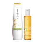 Biolage Professional Smoothproof Anti-Frizz Shampoo & Hair Serum, Up to 72HR Frizz Control, 2 Step Combo for Dry and Frizzy Hair, Haircare for Women, Natural, Vegan & Cruelty-Free, 200ml + 100ml