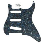 Dopro 11 Hole Vintage 62 Strat ST SSS Single Coil Pickups Guitar Pickguard Scratch Plate with Screws for American Fender 62 Stratocaster Abalone Pearl