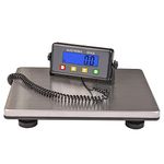 Large Platform Heavy Duty Shipping Scale(15.3”x11.8”), 440lbs High Accurate Digital Scale for Packages with Hold/Tare/Timer Function, Industrial Scale&Postal Scale for Weighing/Luggage/Package/Mailing