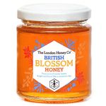 London Honey Company - British Blossom Honey Jar 227g - 100% Pure Natural Unpasteurised Raw Honey - Sustainably Produced from our own Beehives.