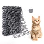 Cat Deterrent Scat Mat For Cats - Cat Spike Mat (Set Of 10, Grey) 16.5 x 13.4 Inch With 1 Inch Spikes Is A Perfect Cat Repellent Indoor & Outdoor For All Seasons