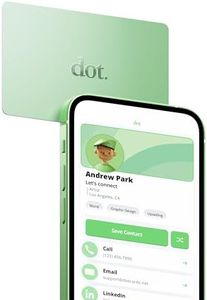 dot. Card - Digital Business Card - Tap Compatible with iPhone & Android (Mint)