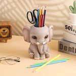 Elephant Pen Pencil Holder, Cute Fa