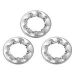 Toothed Washer Internal Star Tooth Lock Washers 10/20/30/50/100 pcs Stainless Steel Serrated External Toothed Lock Washer (M3, M4, M5, M6, M8, M10, M12, M16)(M6(100PCS))