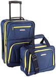 ROCKLAND Luggage 2-Piece Set, Navy, One Size