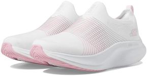 Skechers Women's Go Walk Max Walker Sally Sneaker, White/Pink, 8.5 US