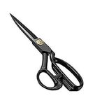 Jagger JAG011 Black Color Premium Professional Scissor with Rubber Handle Grip Used for Tailoring Sewing Clothes Cutting Paper Cutting for Home and Office Use