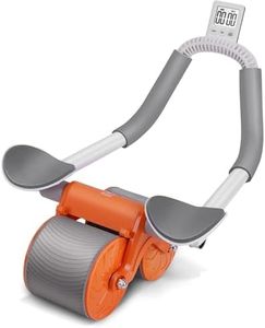 Rueda abdominal de rebote automático, rueda abdominal para entrenamiento abdominal con ruedas dobles estables y rebote automático