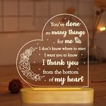 Thank You Gifts for Women, Thank You Appreciation Gifts for Friends, Teacher, Colleagues, Friendship Gift for Her, Inspirational Birthday Presents, Warm Colors LED Bedside Lamp