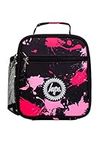 Hype Unisex Black Pink Splat Crest Lunchbox