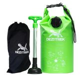 Dezitrek All in One Hand Wash Bag and Plunger Set - Off Grid Washing Machine Non Electric for Camping Travel | Eco Friendly Portable Manual Clothes Washer Laundry Bag for RV's (Medium)