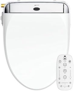 LEIVI Smart Bidet Toilet Seat with Wireless Remote and Side Panel, Multiple Spray Modes, Adjustable Heated Seat, Warm Water and Air Dryer, Auto LED Nightlight, Round