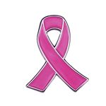 AOTEMAN Pink Ribbon Global Breast Campaign Logo Brooch