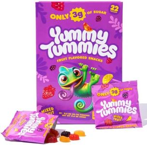 Yummy Tummies Low Sugar Fruit Snacks, 3g Sugar Per Pouch, 0.8 oz (22 Count)