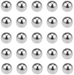 uxcell Precision Balls 3/8" Solid Chrome Steel G10 for Ball Bearing Keychain Wheel 25pcs