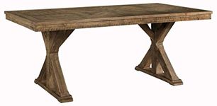 Signature Design by Ashley D754-125 Grindleburg Dining Room Table, White/Light Brown