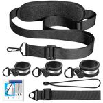 RTHIEAI Long Trimmer Strap - Reliable Shoulder Strap for Weed Eaters, Leaf Blowers, Hedge Trimmers, and More - Sturdy and Non-Slip Shaft Clamp Design for Easy Work