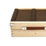Secret Desire Adjustable Dog Ramp - Wooden Folding Pet Ramp for Car & Bed, Non-Slip Carpet Surface, 5 Levels, Natural Wood, 250lbs