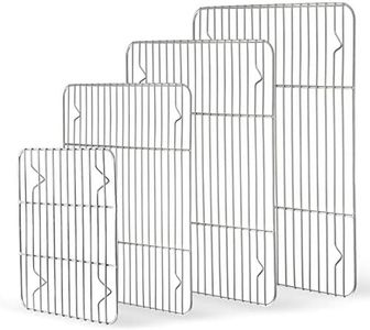 HaWare Cooling Rack Set of 4, Stainless Steel Thick Wire Rack for Baking Roasting Drying, Grilling Large Medium Small Mini Size Oven Tray Rack for Cake/Meat/Cookie, Heavy Duty & Dishwasher Safe