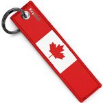 KEYTAILS Keychains, Premium Quality Canada Flag Key Tag for Auto, Motorcycle, UTV