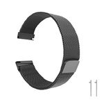 cobee Mesh Woven Quick Release Watch Strap, Metal Magnetic Watch Band, Adjustable Stainless Steel Replacement Straps with Magnetic Clasp, Smart Watch Wristbands for Men Women Teen (20mm Ear Pin Black)