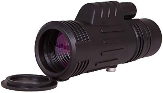 Levenhuk Atom 8x42 Compact Lightweight Monocular – Pocket Size Scope with 8X Magnification, Single Hand Focus and Wrist Strap, Compatible with Glasses