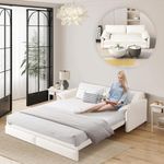 66" Queen Size Pull Out Couch Bed C