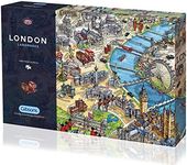 London Landmarks 1000 Piece Jigsaw Puzzle | Sustainable Puzzle for Adults | Premium 100% Recycled Board | Great Gift for Adults | Gibsons Games