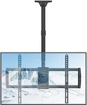 MOUNTUP Ceiling TV Mount, Hanging TV Ceiling Mount for TV 26''-75'', Full Motion TV Bracket with Min 25'' to Max 60'' Height Adjustment, Max VESA 600x400mm Hold Up to 110 Lbs Flat Curved TVs MU0040