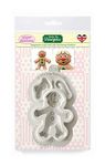 Gingerbread Man Silicone Mould for Cake Decorating, Crafts, Cupcakes, Sugarcraft, Candies, Card Making and Clay, Food Safe Approved, Made in The UK, Sugar Buttons by Kathryn Sturrock