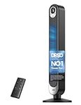 Dreo 42 Inch Tower Fan, 9 Speeds Standing Fans for Bedroom, 25dB Silent Bladeless Electric Fan, 28ft/s High-Velocity Cooling Fans, 4 Modes, 90° Oscillating, 12H Timer, LED Display