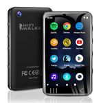 HIFI WALKER G7 MP3 Player with Bluetooth & WiFi, 144GB Android 13 Music Player (16GB+128GB), 4” HD Touchscreen MP4 Player with 3GB RAM, 1080p Video, Portable Spotify Player for Kids & Adults, Black