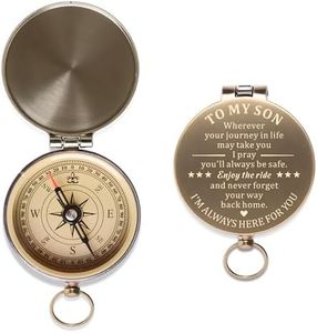 Baptism Birthday Gifts for Teens Boys Compass Confirmation First Communion Gifts for Son Adult from Mom Dad to My Son in Law Wedding Gift Pocket Compass Christmas Stocking Stuffer 21 18 Birthday