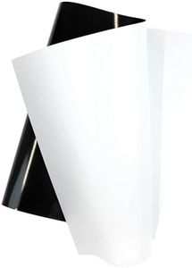 Isotropic Flexible rubber magnet, one side with white vinyl, size: 600x300x0.8mm total thickness