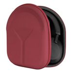 Geekria Shield Headphones Case Compatible with Sony WH-XB910N, WH-CH720N, WH-1000XM5, WH-1000XM4, WH-ULT900N Case, Replacement Hard Shell Travel Carrying Bag with Cable Storage (Red)