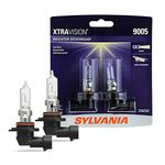 SYLVANIA 9005 XtraVision Halogen Headlight Bulb, (Pack of 2)