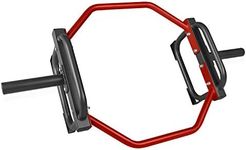 CAP Barbell Olympic Trap Bar, Hex Bar, Shrug Bar, Deadlift Bar, Red, 50"