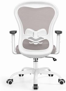 Primy Office Chair Ergonomic Computer Desk Chair, High Back Breathable Mesh Chair with Adjustable Lumbar Support 2D Armrests, Executive Rolling Swivel Comfy Task Chair with Wheels for Home Work Gaming
