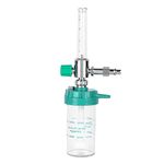 PRESTIGE Oxygen Flow Meter Adjustment Oxygen Valve With Regulator Oxygen Flow Meter With Rotameter & Humidifier Bottle Flow Meter With Regulator Respiratory Exerciser