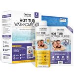 Bio Ouster Hot Tub Chemicals Watercare Kit - Inflatable Hot Tub Chemical Kit, Hot Tub Cleaner, Spa Chemicals for Hot Tub, Spa Cleaner for Hot Tub - 3in1 Weekly Care, Tub Restoration, Towel, Cup (Kit)