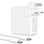 MacBook Pro Charger MacBook Air Charger 96W USB-C Power Adapter Compatible with MacBook Pro for MacBook Air for MacBook Ipad Pro Included USB-C to USB-C Cable