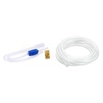 Foodie Puppies Siphon Pump for Aquarium/Fish Tank Cleaning Tool - (1.7 Meter) & Silicone Aquarium Airline Tubing Pump Hose (Diameter - 10mm, Length-10Meter)