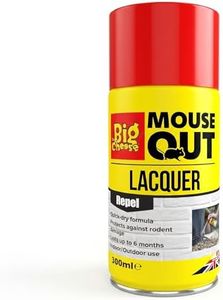 The Big Cheese Anti Mouse Lacquer – 300 ml Aerosol Mouse Biting and Chewing Deterrent/Repellent Hard Surface Application Mint Scented Waterproof Ready-To-Use