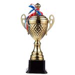 MSYU Large Trophy Cup - Gold Trophy for Sport Tournaments Games,Award Competitions, Party Favors,14 x 7 x 3.7 Inches, 14 Inches in Height