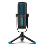 JLab Talk Pro USB Microphone - PC Mic, Podcast, Condenser Streaming Microphone, Gaming & Computer Desk, Plug & Play with USB C, Professional Quality, 4 Directional Pattern Modes, Volume Control