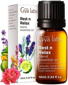 Gya Labs Rest N Relax Essential Oil Blend (10ml) - Calming & Relaxing