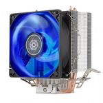 Silverstone KR03 Krypton CPU Cooler, 92mm Blue LED Fan, 2000 RPM, Hydraulic Bearing, Copper Heat Pipes with Aluminum fins, Universal Socket Compatibility Intel&AMD (SST-KR03), for Desktop