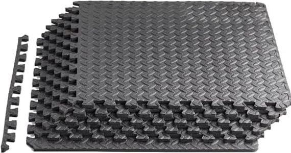 Foam - EVA Foam Interlocking Mats - Black - 3/4" Thick, 24 Square Feet